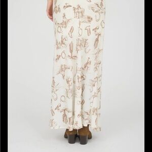 Western Cowboy Maxi Skirt